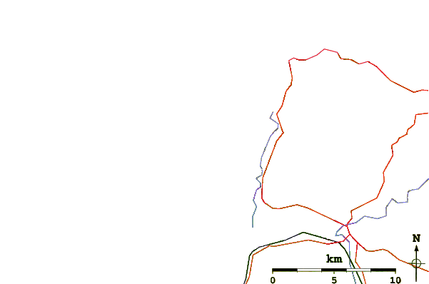 Wegen en rivieren in de buurt Putsborough