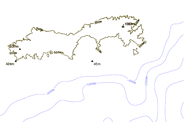 Kustlijn bij San Miguel - Ribeira Quente