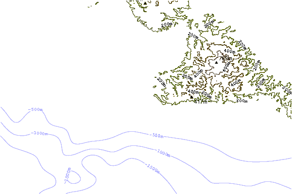 Kustlijn bij Rio Claro