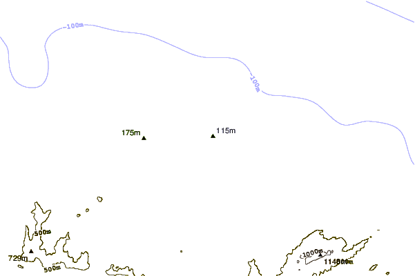Kustlijn bij Rodiles - Main Beach