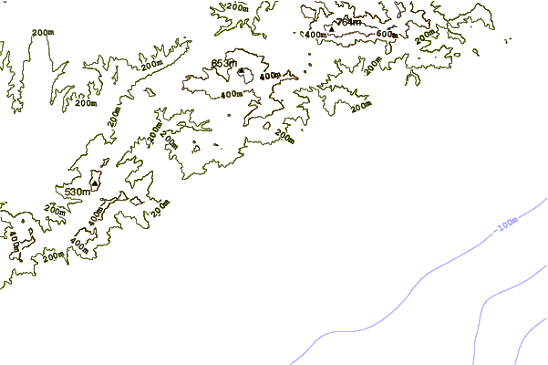 Kustlijn bij Saint Andreu de Llavaneres