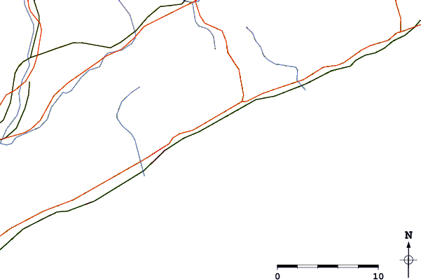 Wegen en rivieren in de buurt Saint Andreu de Llavaneres