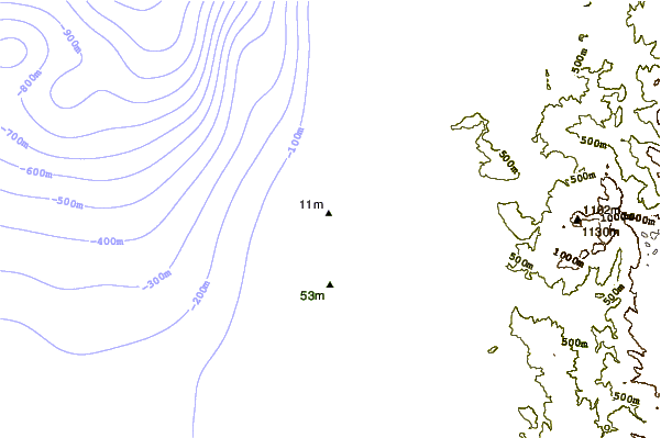 Kustlijn bij San Juan