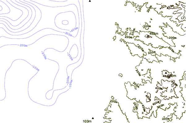 Kustlijn bij Santo Domingo