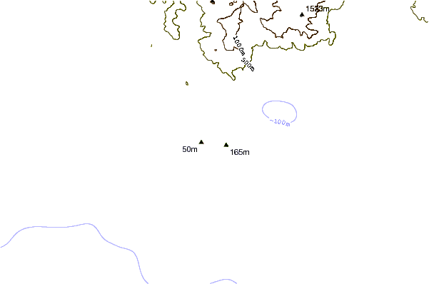 Kustlijn bij Serapo (Gaeta)