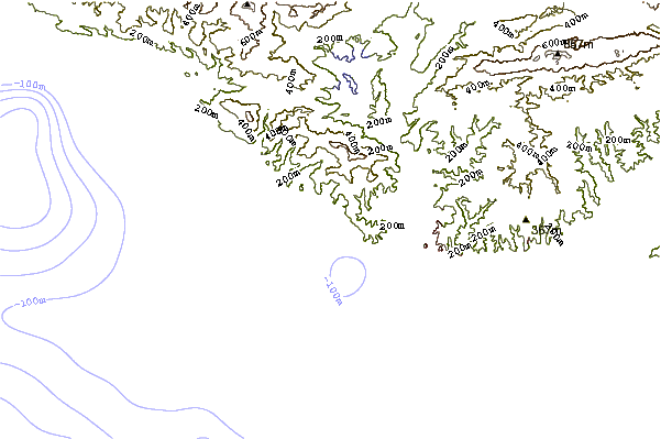 Kustlijn bij Solimar Reef