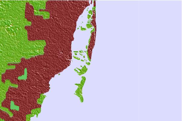 Surflocaties in de buurt van South Beach (Miami)