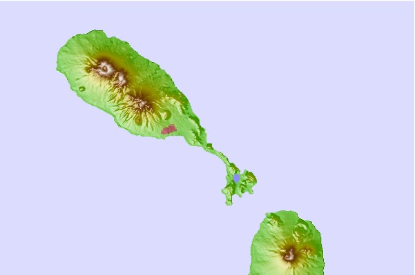 Surflocaties in de buurt van St Kitts Marriott Reef