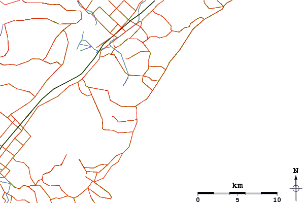 Wegen en rivieren in de buurt Dunedin - Taieri Mouth