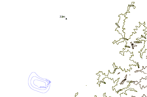 Kustlijn bij Tanjung Aru Beach