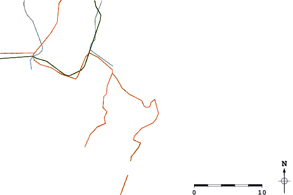 Wegen en rivieren in de buurt Tuahuru Reefs
