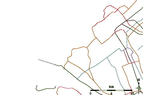 Wegen en rivieren in de buurt Ter Heijde