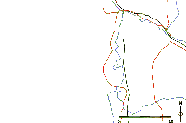Wegen en rivieren in de buurt Terminus Berck