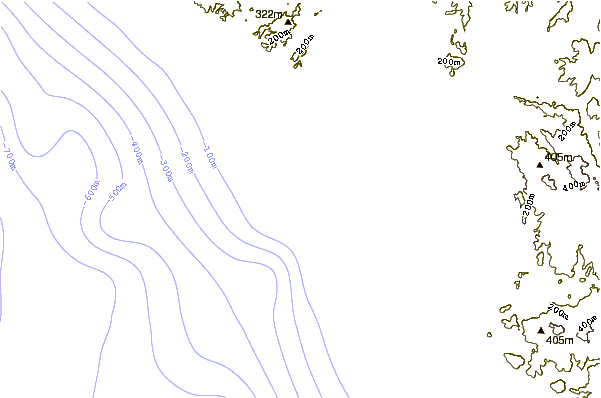 Kustlijn bij Terra Mar