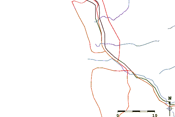 Wegen en rivieren in de buurt Tijuana Sloughs