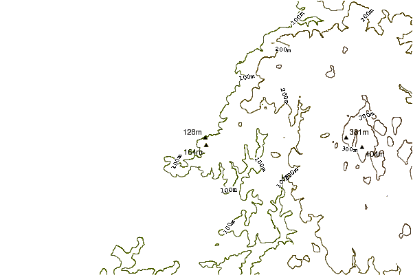 Kustlijn bij Tregardock