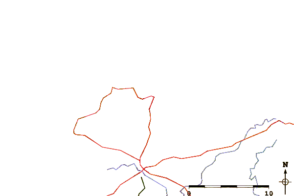 Wegen en rivieren in de buurt Trestraou