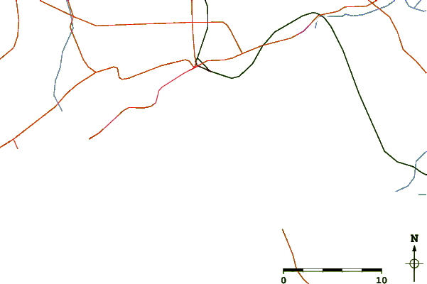 Wegen en rivieren in de buurt Troia