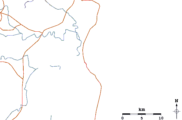 Wegen en rivieren in de buurt Tuncurry-North Wall