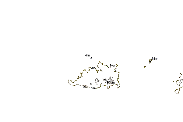 Kustlijn bij Vazon Bay - Reef