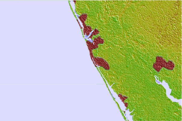 Surflocaties in de buurt van Venice North and South Jetty