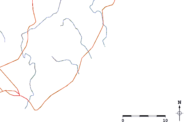 Wegen en rivieren in de buurt Whangara