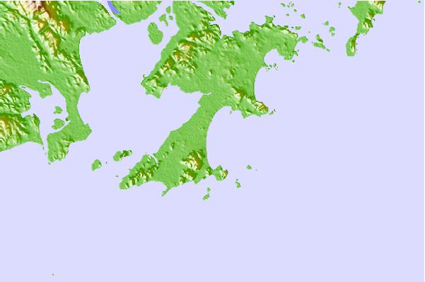 Surflocaties in de buurt van Wujiao Bay (Dongshan Dao)