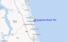St Augustine Beach Pier location map